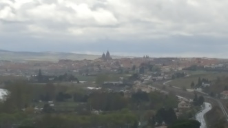 Salamanca in the distance