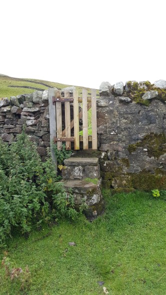 One of the disinctive stile gates on Buckden Pike