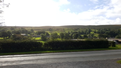 View from the main entrance to Street Head Caravan Park